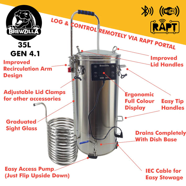 BrewZilla 35L Gen 4.1 - alaus virimo sistema