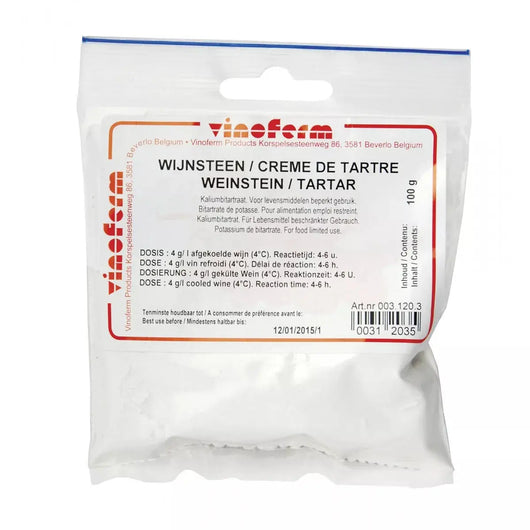 Tartar - kaliumbitartrate 100g.